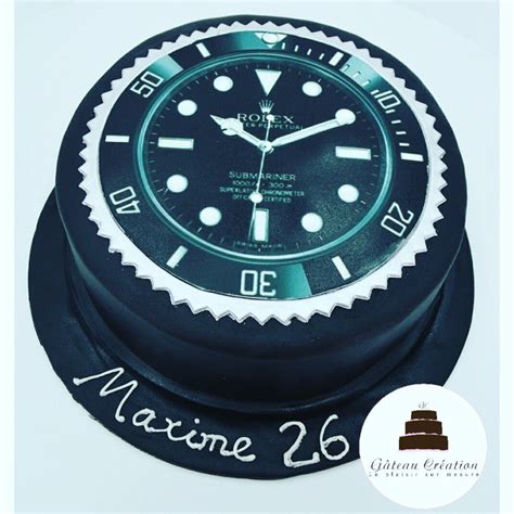 L’heure du luxe : célébrez avec un gâteau de montre Rolex